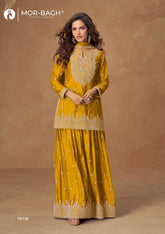 VEERA Collection | Premium Chinnon Silk Suits | 10348 AASHIRWAD CREATION